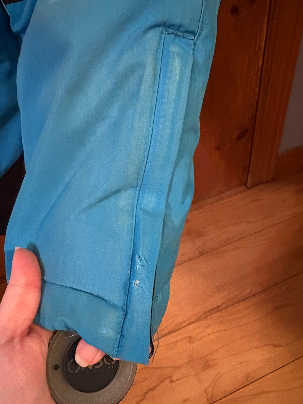 OSNO Luxury Snowsuit Boys size 12 with Blue Fur Hood