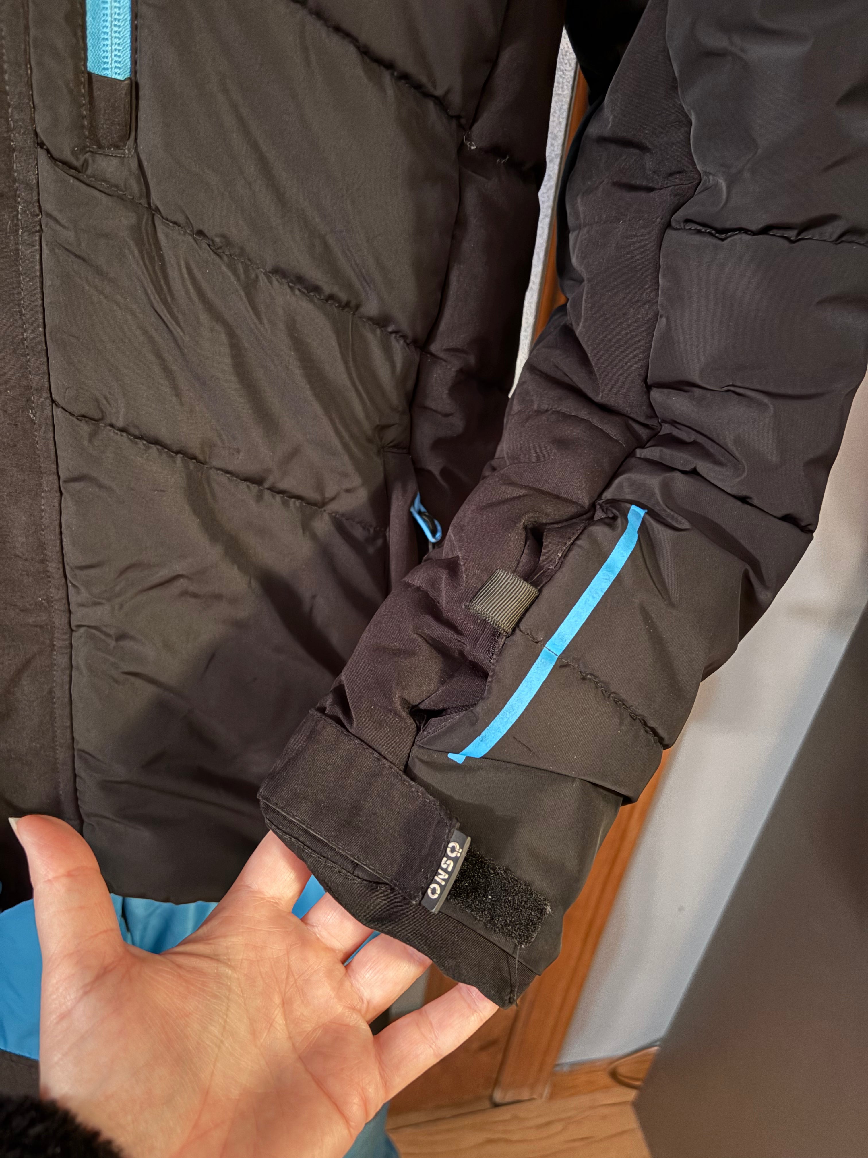 OSNO Luxury Snowsuit Boys size 12 with Blue Fur Hood
